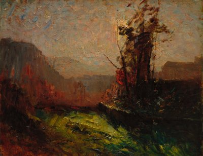 كريميو، منظر من شيلونيت، حوالي عام 1867-1872 (لوحة زيتية على لوح خشبي) بواسطة أوغست فرانسوا رافير