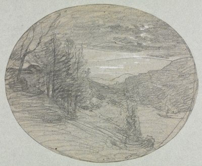 المناظر الطبيعية ، 1800s. بواسطة أوغست فرانسوا رافير