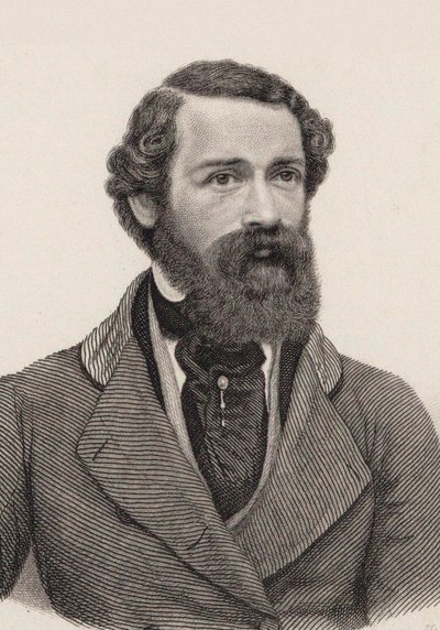 صورة للمؤلف جوزيف نيتزر 1808-1864 ، ج. 1850. بواسطة أوغست هوسنر