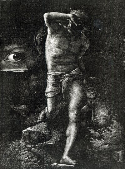 الضمير أو ، The Eye Watching Cain ، من "La Legende des Siecle" بقلم فيكتور هوغو (1802-85) بواسطة أوغست جوليت