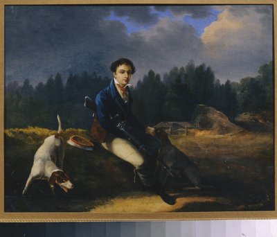 صورة لنيكيتا فسيفولجسكي (1799-1862) ، مؤسس جمعية المصباح الأخضر. (الجمعية الأدبية الروسية). لوحة لأوغست جوزيف ديسرنو (1788-1840) ، زيت على قماش بواسطة أوغست جوزيف ديسارود