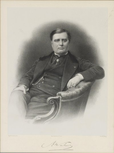 صورة ألكسندر فلوريان جوزيف ، الكونت كولونا وليفسكي 1810-1868 بواسطة Auguste Lemoine