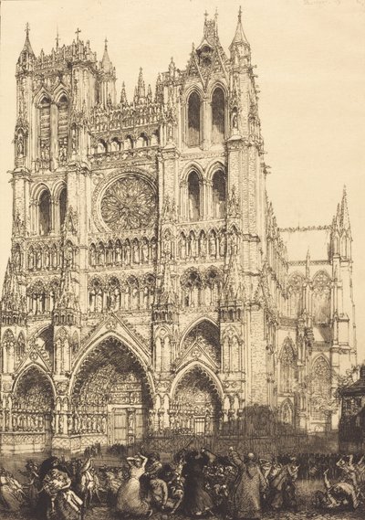 كاتدرائية أميان Cathedrale d'Amiens - يوم الجرد ، 1907. بواسطة أوغست ليبير
