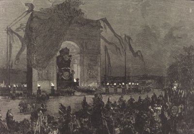 جنازة فيكتور هوغو. الوقفة الاحتجاجية ، 1885. بواسطة أوغست ليبير