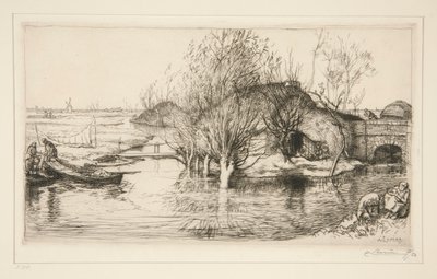 La masure inond؟ e (Vend؟ e) (The Flooded Hovel [Vendee]) بواسطة أوغست ليبير