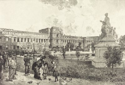 أنقاض Palais des Tuilleries قبل هدمها ، 1883. بواسطة أوغست ليبير