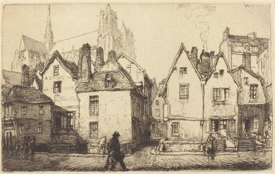 منازل قديمة في منازل Amiens القديمة في Amiens ، 1907. بواسطة أوغست ليبير