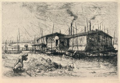 زوارق الغسيل القديمة في غرينيل ، 1915 بواسطة أوغست لويس ليبيري