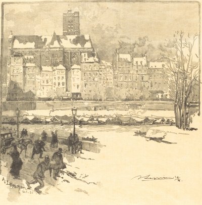 Quai de l'Hôtel de Ville، 1886. بواسطة أوغست ليبير