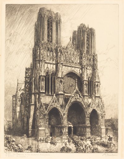 كاتدرائية ريمس (Cathedrale de Reims) بواسطة أوغست ليبير