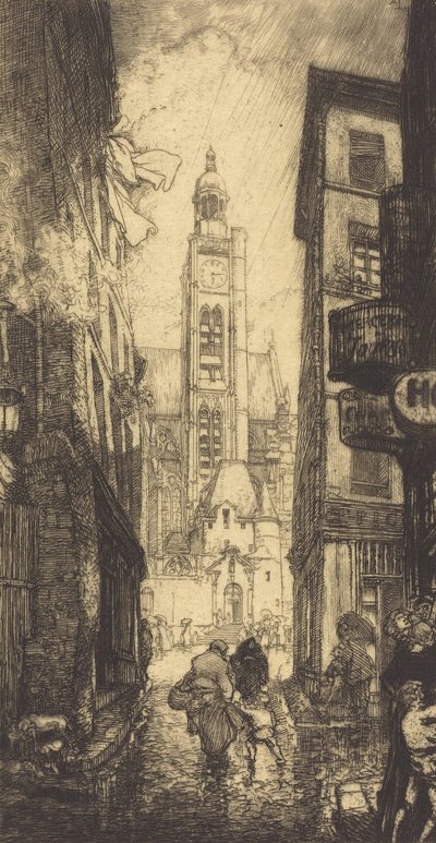 Rue de la Montagne-Sainte-Genevieve ، باريس ، 1906. بواسطة أوغست ليبير