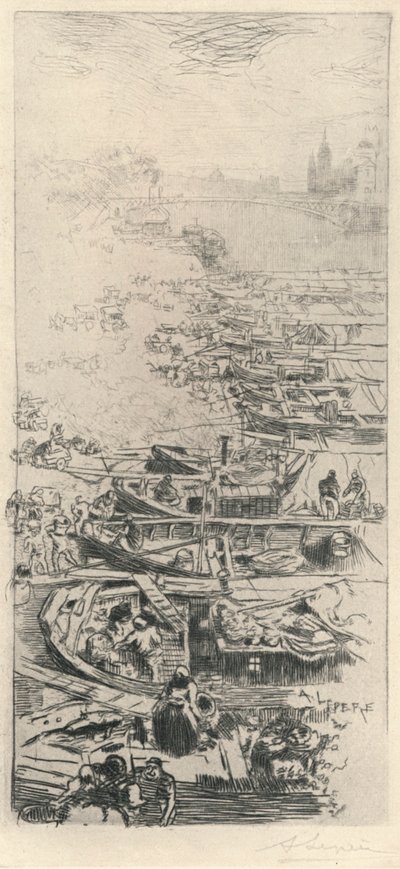 سوق التفاح ، 1915 بواسطة أوغست لويس ليبيري