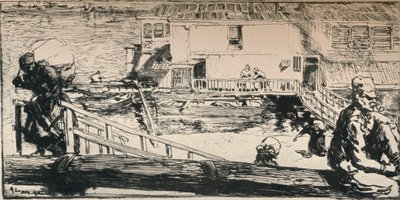 قارب غسيل ، 1915 بواسطة أوغست لويس ليبيري