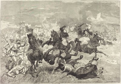 في السودان: معركة الطب بواسطة Auguste Lepere و Jacques Beltrand بعد جوزيف تشيلمونسكي