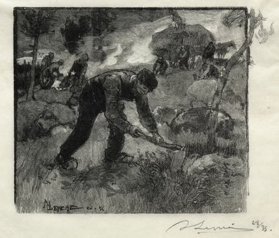 اقتلاع هيذر ، 1887. بواسطة أوغست لويس ليبيري