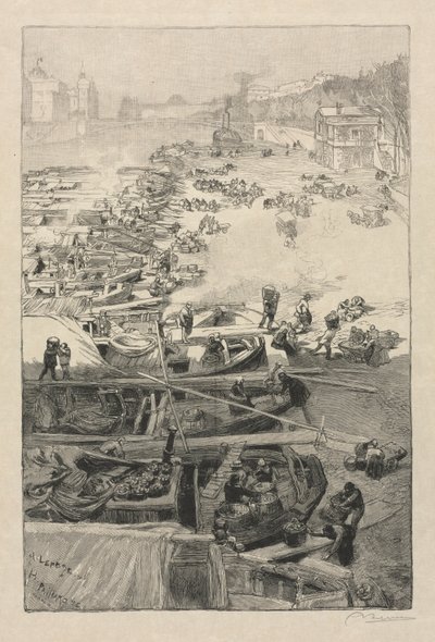 وصول البطاطس إلى فندق دو فيل ، 1883. بواسطة أوغست لويس ليبيري