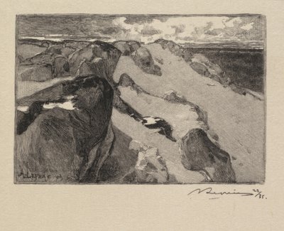 غابة Fontainebleau: Arbonne، Le Gros Sablon La Forêt de Fontainebleau ...، 1890. بواسطة أوغست لويس ليبيري