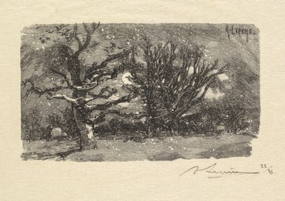 غابة فونتينبلو: Au dormoir de Lantara (La Forêt de Fontainebleau: Au dormoir de Lantara) بواسطة أوغست لويس ليبيري