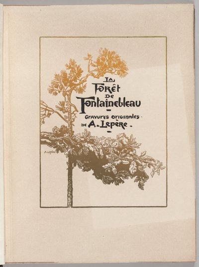 غابة فونتينبلو: Cover La Forêt de Fontainebleau ، 1890. بواسطة أوغست لويس ليبيري