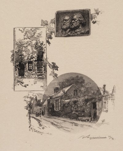 غابة Fontainebleau: الدخول إلى استوديو Rousseaus و Millet Home La Forêt de Fontainebleau ... ، بواسطة أوغست لويس ليبيري