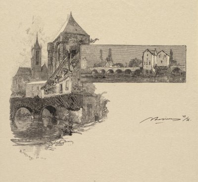 غابة فونتينبلو: موريت ، وود ميل بواسطة A. Desmoulins ، نُشرت في Revue Illustrée