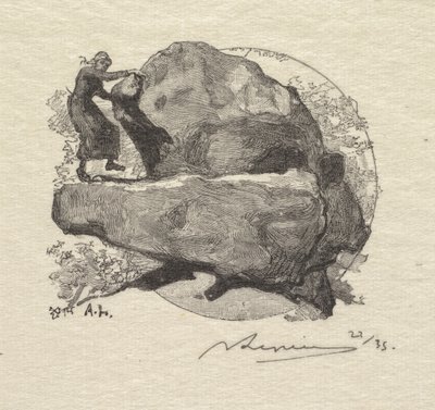 غابة Fontainebleau: The Trembling Rock La Forêt de Fontainebleau: La roche qui tremble ، 1890. بواسطة أوغست لويس ليبيري