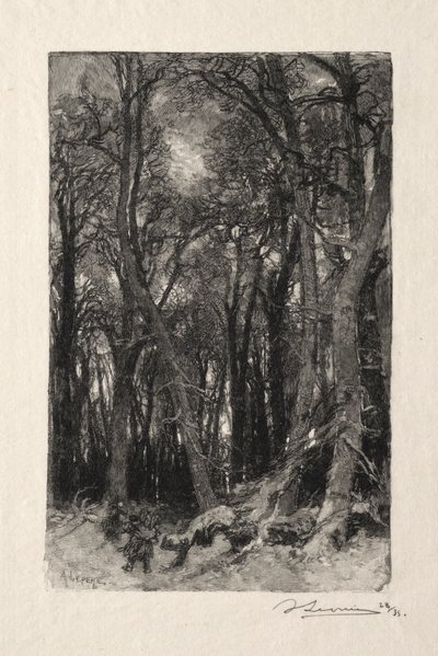 Le Bas Breau. بواسطة أوغست لويس ليبيري