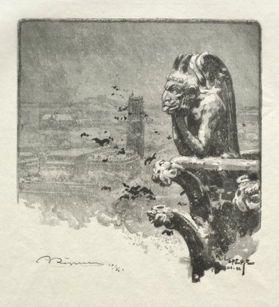 Le Stryge de Notre Dame ، 1890. بواسطة أوغست لويس ليبيري