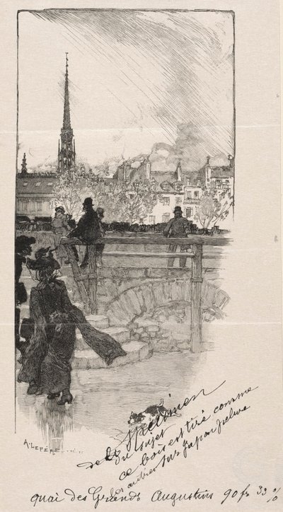 Quai des Grands Augustins بواسطة أوغست لويس ليبيري