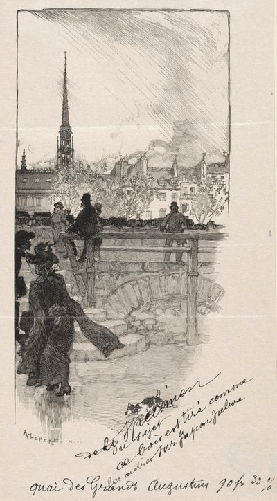 Quai des Grands Augustins. بواسطة أوغست لويس ليبيري