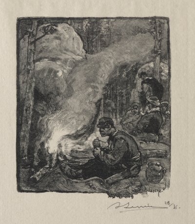 وجبة الحطاب ، 1887. بواسطة أوغست لويس ليبيري