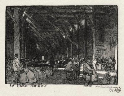 روان المصور: The Halle aux Blès بواسطة أوغست لويس ليبيري
