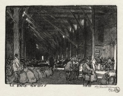 روان مصور: La Halle aux Blès، 1896. بواسطة أوغست لويس ليبيري