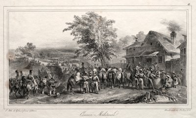 ألبوم لعام 1831: قافلة عسكرية ، 1831. بواسطة أوغست رافت