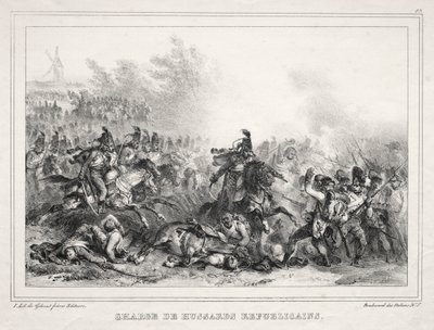 ألبوم لعام 1833: المسؤول عن الفرسان الجمهوريين بواسطة Auguste Raffet