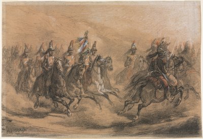 المسؤول عن سلاح الفرسان بواسطة Auguste Raffet