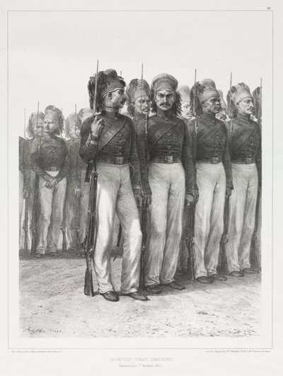 المشاة التركية ، الصيادون بواسطة Auguste Raffet