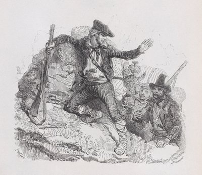 المهربون ، من الأعمال الكاملة لبيرانغر ، 1836 بواسطة لويس هنري بريفير