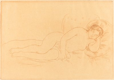 أنثى عارية متكئ (Femme nue couchee) بواسطة أوغست رينوار