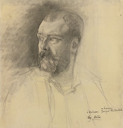 صورة لأوكتاف ميربو 1848-1917 ، كاليفورنيا 1893 بواسطة أوغست رودين