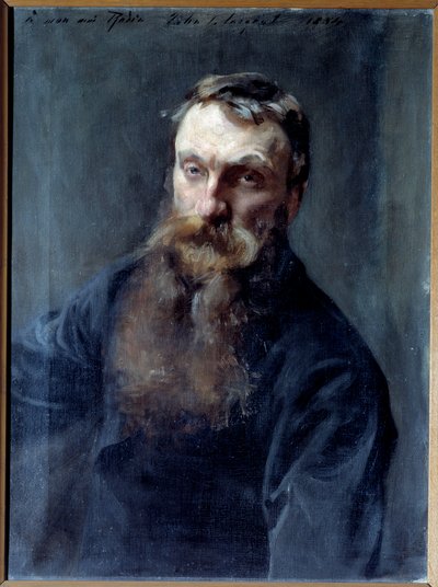 صورة للنحات أوغست رودين (1840-1917) لوحة جون سينجر سارجنت (1856-1925) باريس القرن التاسع عشر ، متحف رودان بواسطة أوغست رودين