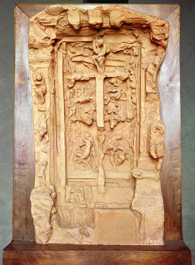 دراسة لبوابات الجحيم ، 1889-1890 (الطين) بواسطة أوغست رودين
