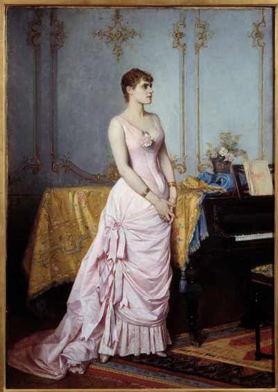 صورة للمغنية روز كارون (1857-1930). لوحة لأوغست تولموش (1829-1890) بواسطة أوغست تولموش