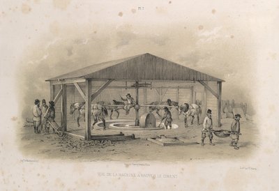 صناعة الإسمنت من: بناء كاتدرائية القديس إسحاق 1845 بواسطة أوغست دي مونتفيران