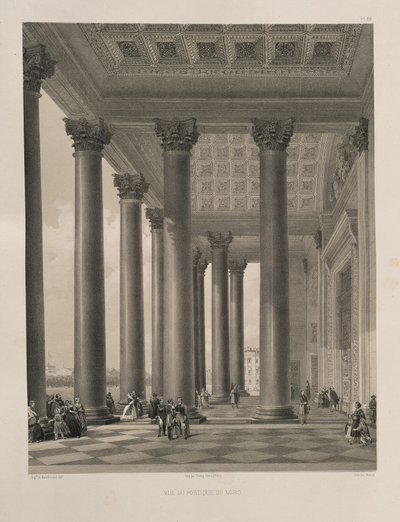 البوابة الشمالية لكاتدرائية القديس إسحاق من: بناء كاتدرائية القديس إسحاق ، 1845 بواسطة أوغست دي مونتفيران