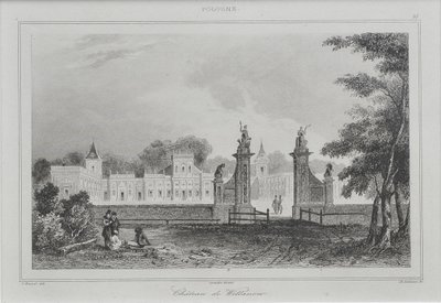 منظر لقصر ويلانو 1840 بواسطة Augustin François Lemaiand # 770tre