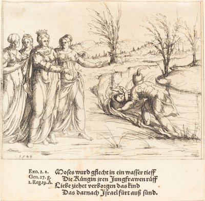 العثور على موسى 1548. بواسطة أوغسطين هيرشفوغل