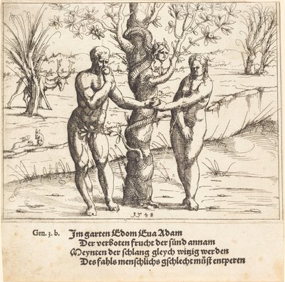 سقوط الإنسان 1548. بواسطة أوغسطين هيرشفوغل