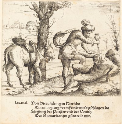 مثل السامري الصالح 1549. بواسطة أوغسطين هيرشفوغل