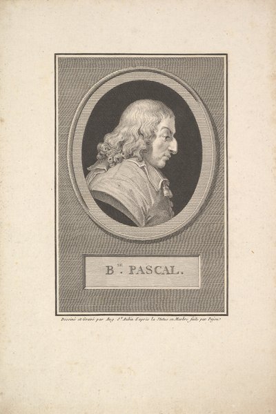 صورة بليز باسكال ، 1802. بواسطة أوغسطين دي سانت أوبين